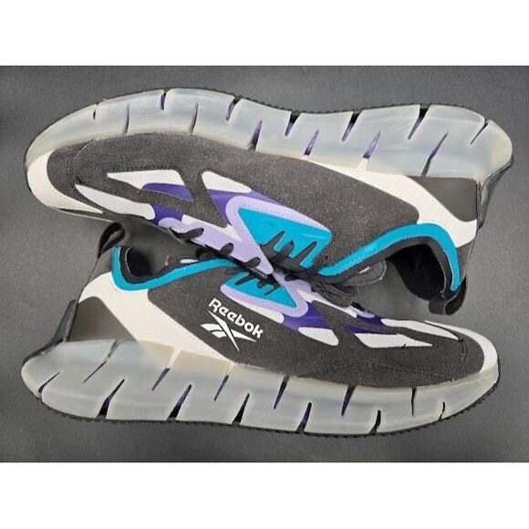 Reebok Shoes Mens 13 Zig Kinetica Concept Type 2 Black Teal Trainers FW5736 main image 9